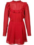 Reformation Spark Polka-dot Dress - Red