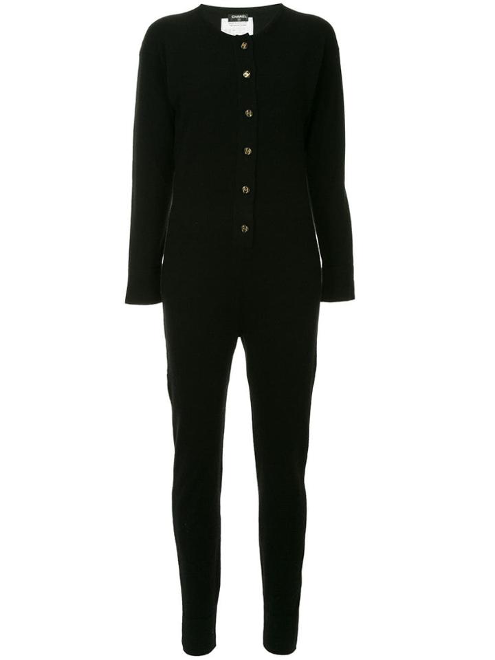 Chanel Vintage Long Sleeve All In One - Black