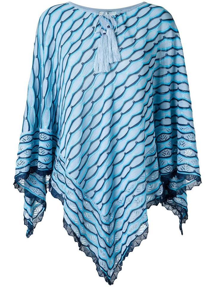 Cecilia Prado Knit Kaftan, Women's, Size: Medium, Blue, Acrylic/viscose