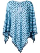 Cecilia Prado Knit Kaftan, Women's, Size: Medium, Blue, Acrylic/viscose