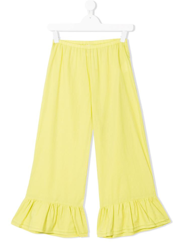 Douuod Kids Teen Flared Trousers - Yellow & Orange