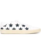 Saint Laurent Court Classic Sneakers, Men's, Size: 43.5, White, Leather/canvas/rubber