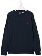 Ralph Lauren Kids Teen Logo Embroidered Jersey Top - Blue
