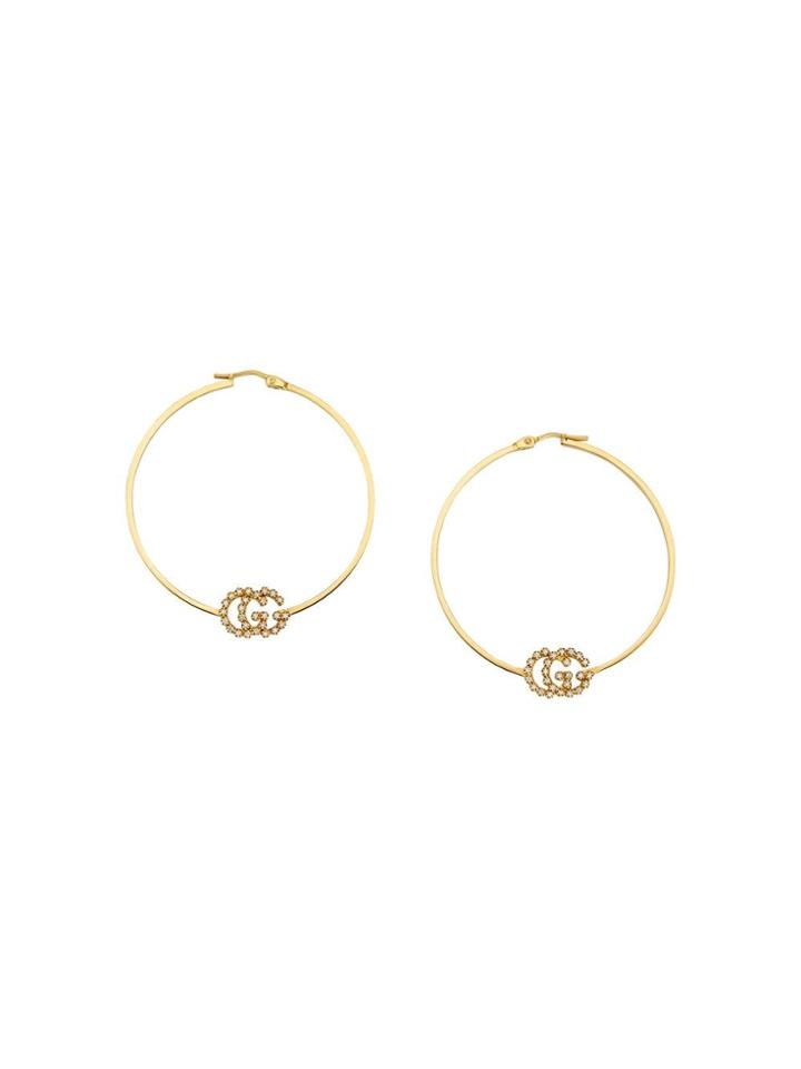Gucci Gg Running Earrings With Diamonds - 8000