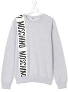 Moschino Kids Logo Patch Sweatshirt - Grey