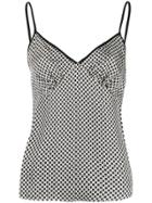 Michael Michael Kors Geometric Print Camisole Top - Black
