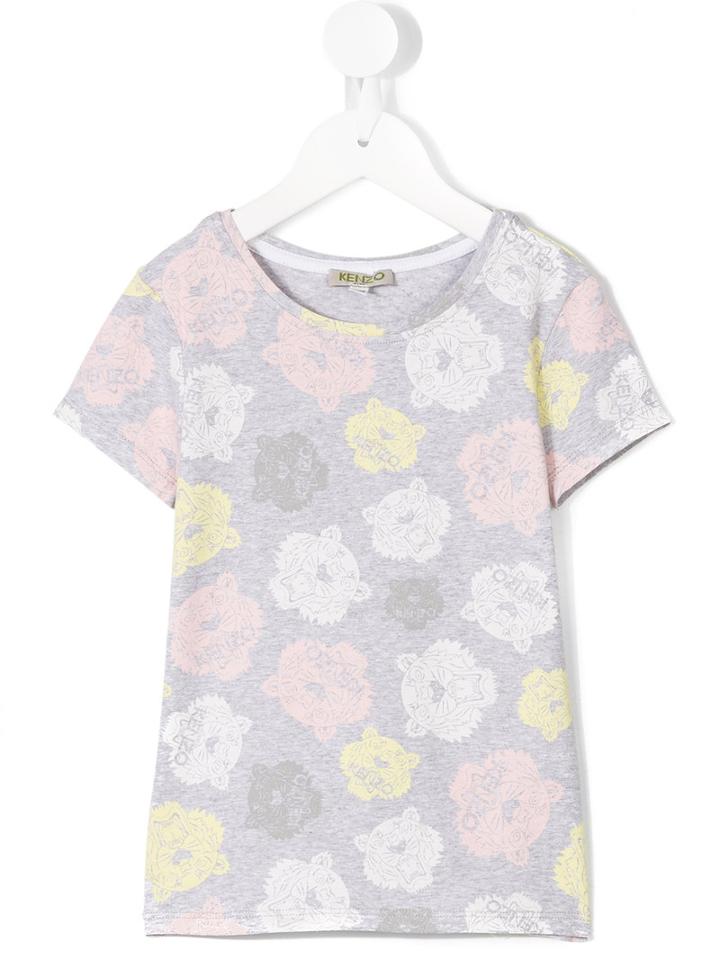 Kenzo Kids Multi Tiger T-shirt, Girl's, Size: 12 Yrs, Grey