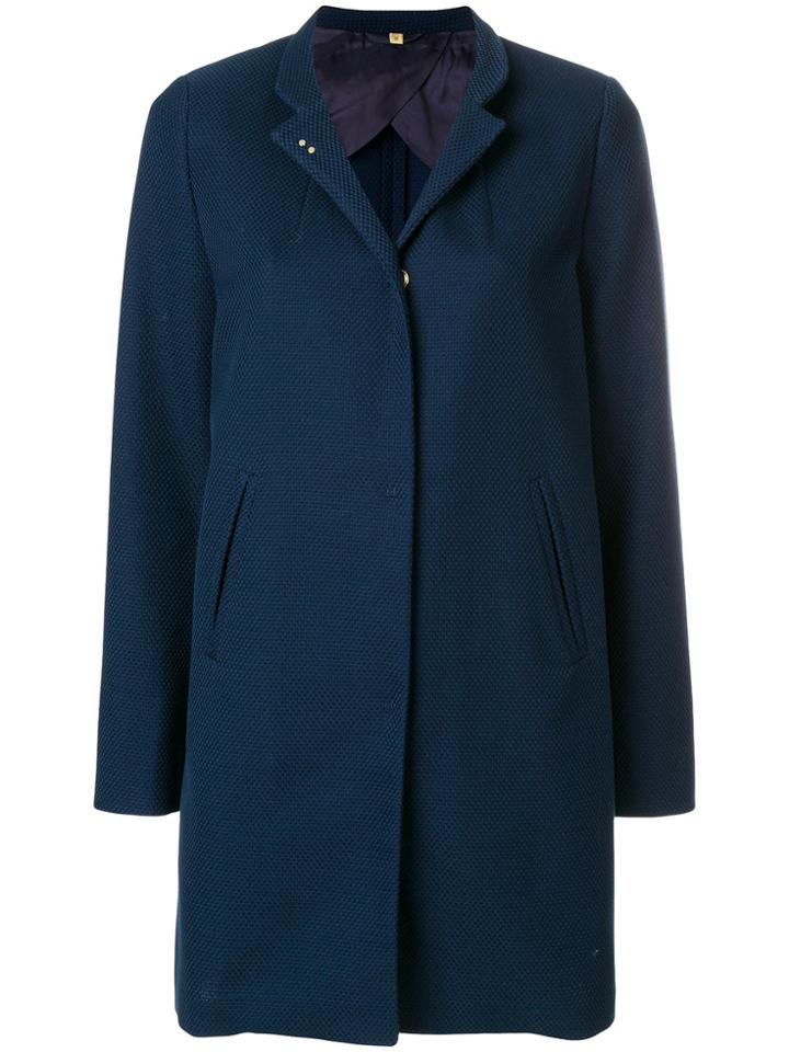 Fay Long Sleeved Trench - Blue