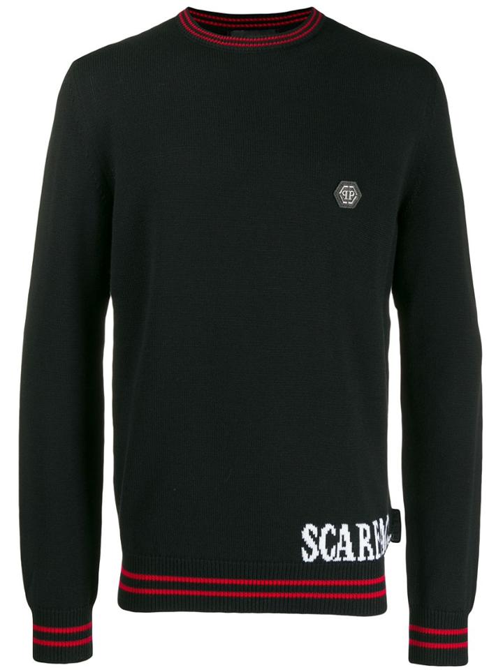 Philipp Plein Scarface Pullover - Black