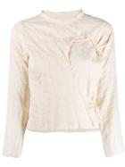 Junya Watanabe Comme Des Garçons Pre-owned 2000s Wrap-front Blouse -