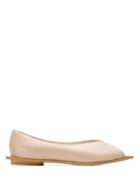 Mara Mac Leather Ballerinas - Neutrals