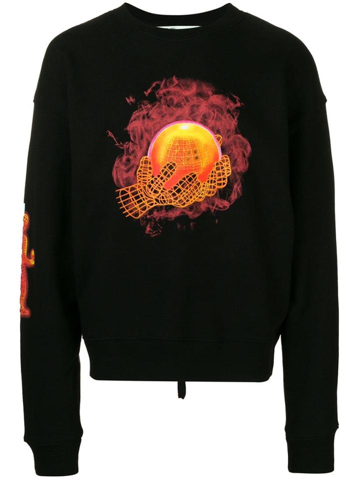 Off-white Hands Print Sweatshirt - Black