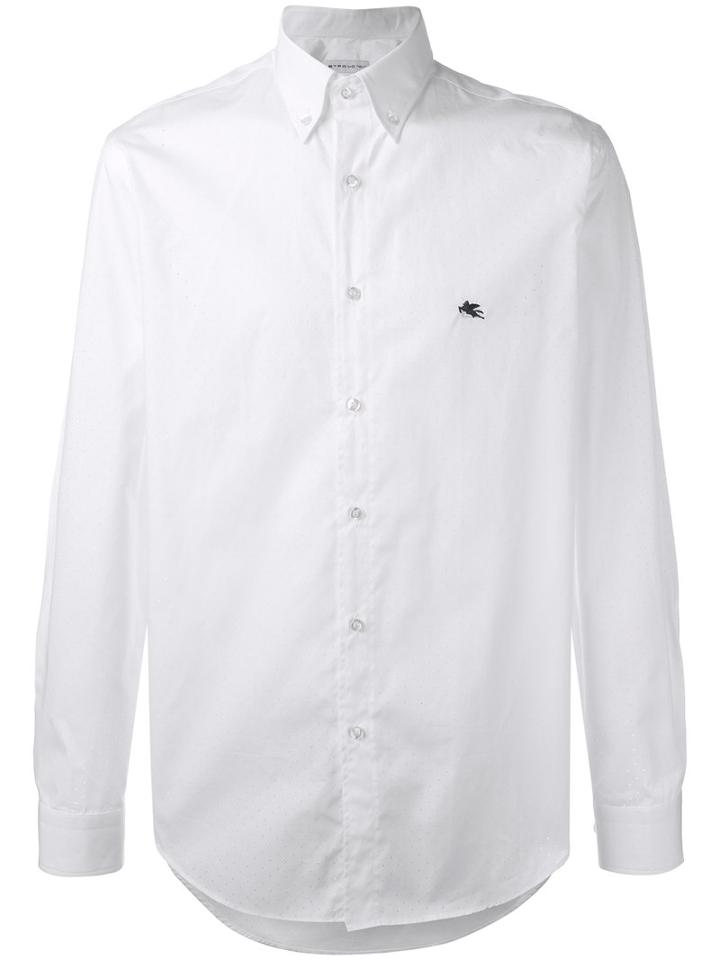 Etro Classic Shirt, Size: 41, White, Cotton