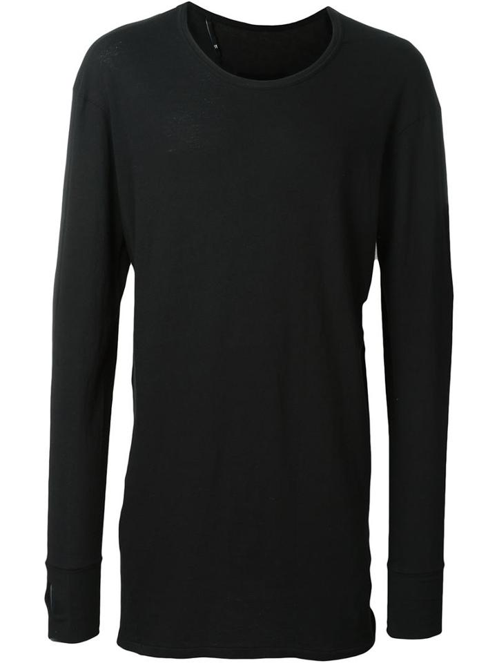 11 By Boris Bidjan Saberi Perforated 11 Top, Men's, Size: M, Black, Cotton