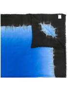 Faliero Sarti Tie Dye Effect Scarf - Blue