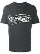 Les Hommes Logo Graphic Print T-shirt - Grey
