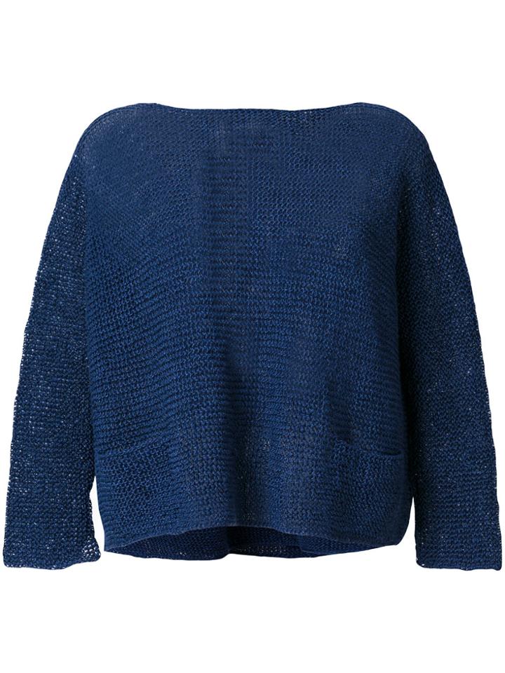 Daniela Gregis Boat Neck Sweater - Blue