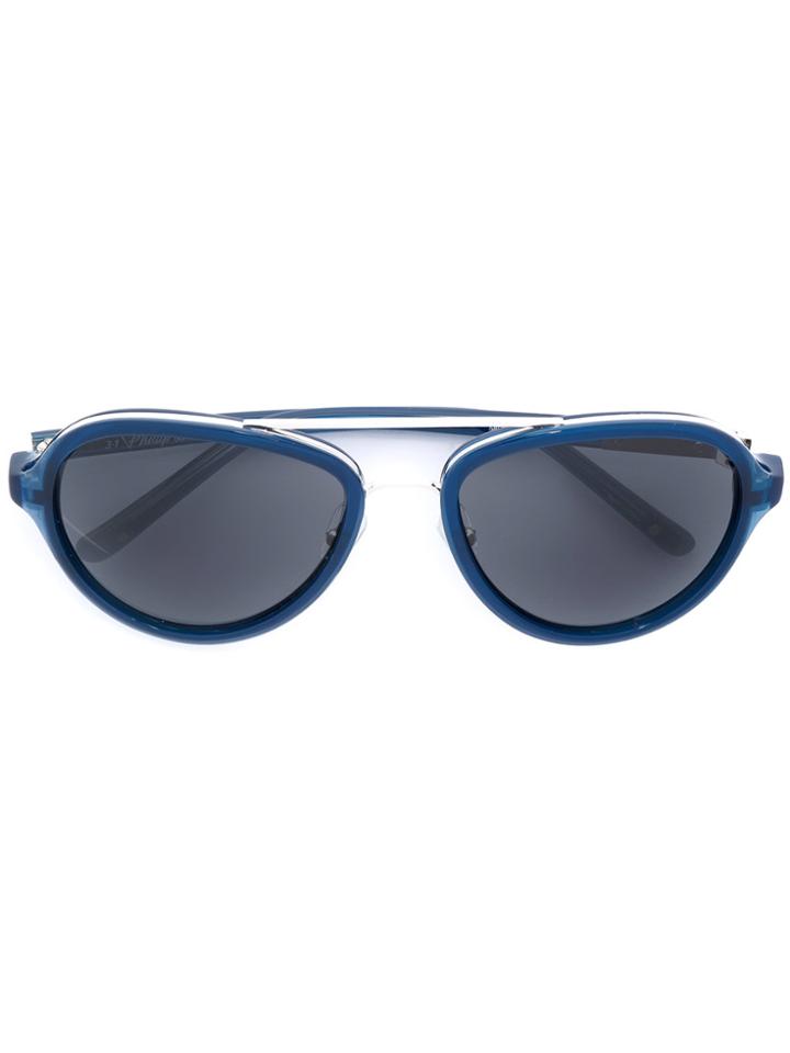 Linda Farrow Gallery Aviator-style Sunglasses - Blue