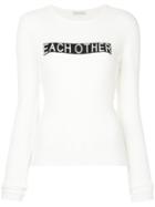 Each X Other Each Other Ribbed Sweater - White