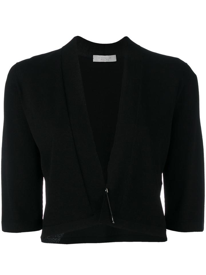 D.exterior - Cropped Cardigan - Women - Polyamide/viscose - S, Women's, Black, Polyamide/viscose