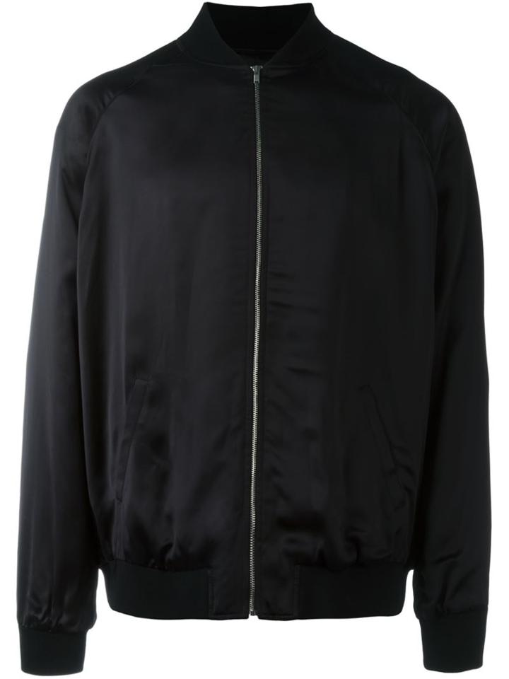 Saint Laurent Embroidered Satin Teddy Jacket