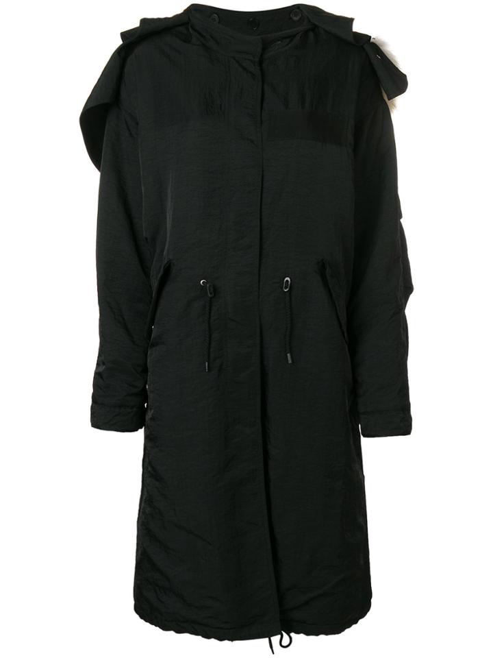 Givenchy Oversized Parka Coat - Black
