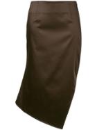 Aalto Structured Long Skirt - Brown