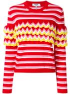 Msgm Crochet Striped Jumper - Multicolour
