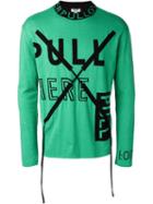 Kenzo Pull Drawstring Jumper, Men's, Size: Medium, Green, Cotton