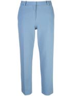 Theory Cropped Mid-rise Trousers - Blue