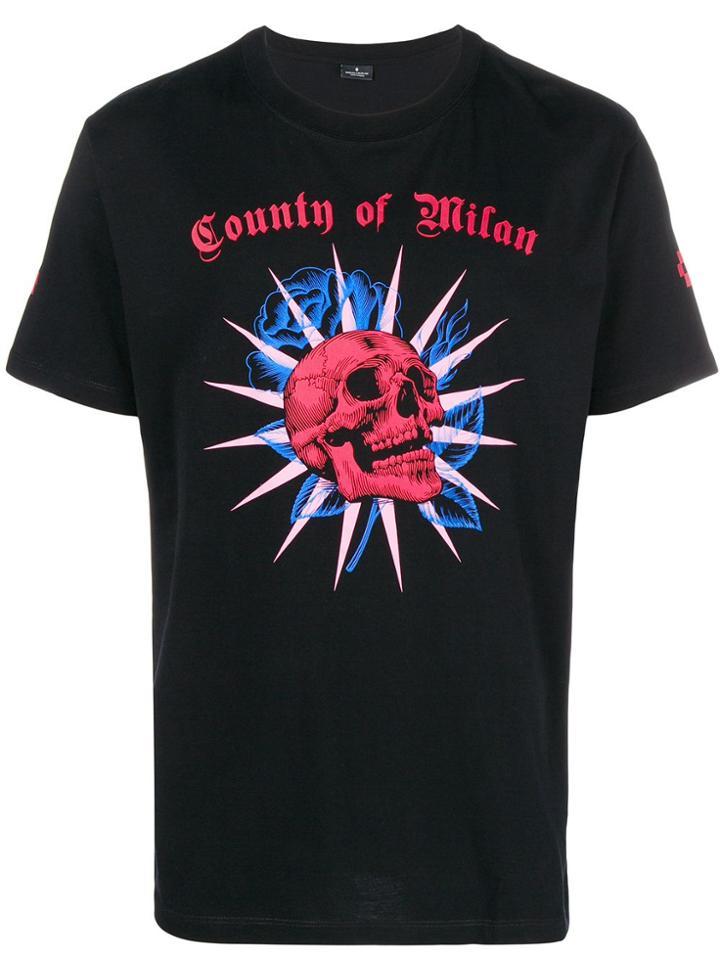 Marcelo Burlon County Of Milan Skull Print T-shirt - Black