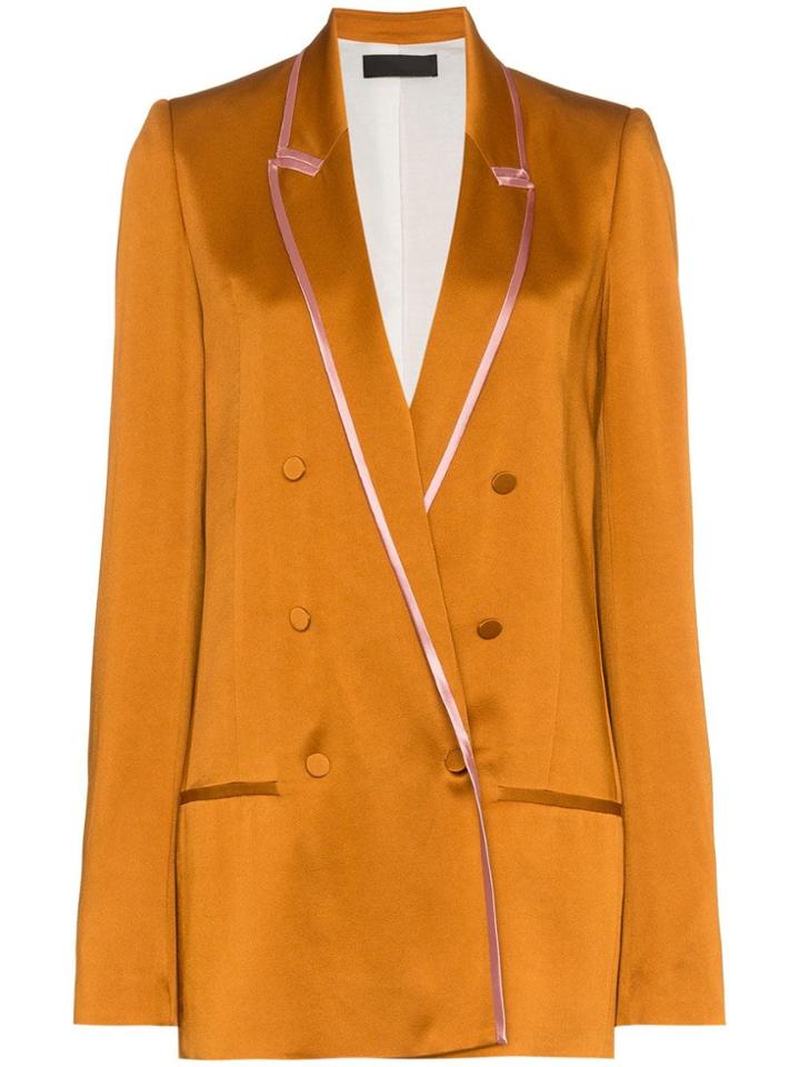 Haider Ackermann Haider Ls Jkt Blzr Sb W Cntrst Trm - Yellow & Orange