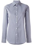 Dsquared2 Checked Pattern Shirt, Women's, Size: 42, Blue, Cotton/polyamide/spandex/elastane