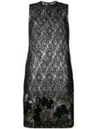 Comme Des Garçons Tricot - Sheer Lace Shift Dress - Women - Polyester/rayon - M, Black, Polyester/rayon