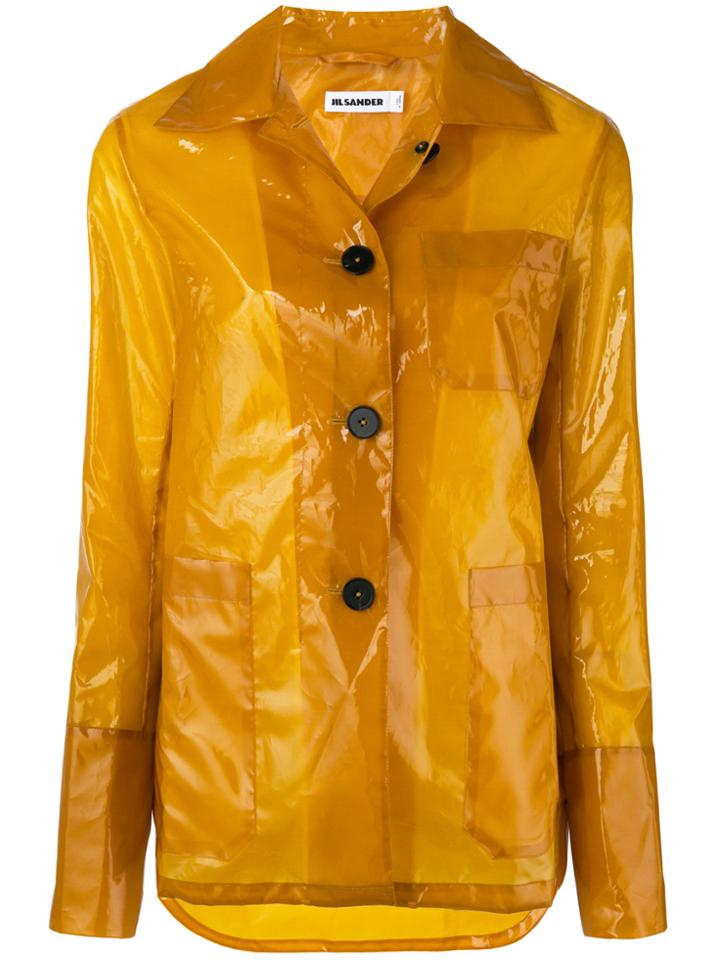 Jil Sander Vinyl Rain Coat - Yellow & Orange