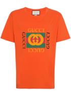 Gucci Orange Fake Logo T Shirt - Yellow & Orange