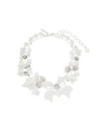 Oscar De La Renta Painted Ivy Necklace - White