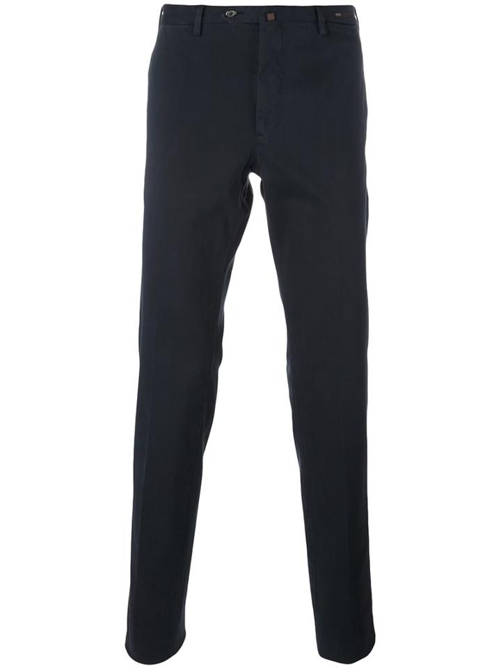 Pt01 Chino Trousers, Men's, Size: 56, Blue, Cotton/spandex/elastane