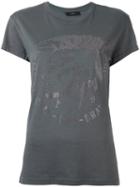 Diesel 'only The Brave' T-shirt, Women's, Size: Medium, Grey, Cotton/polyester