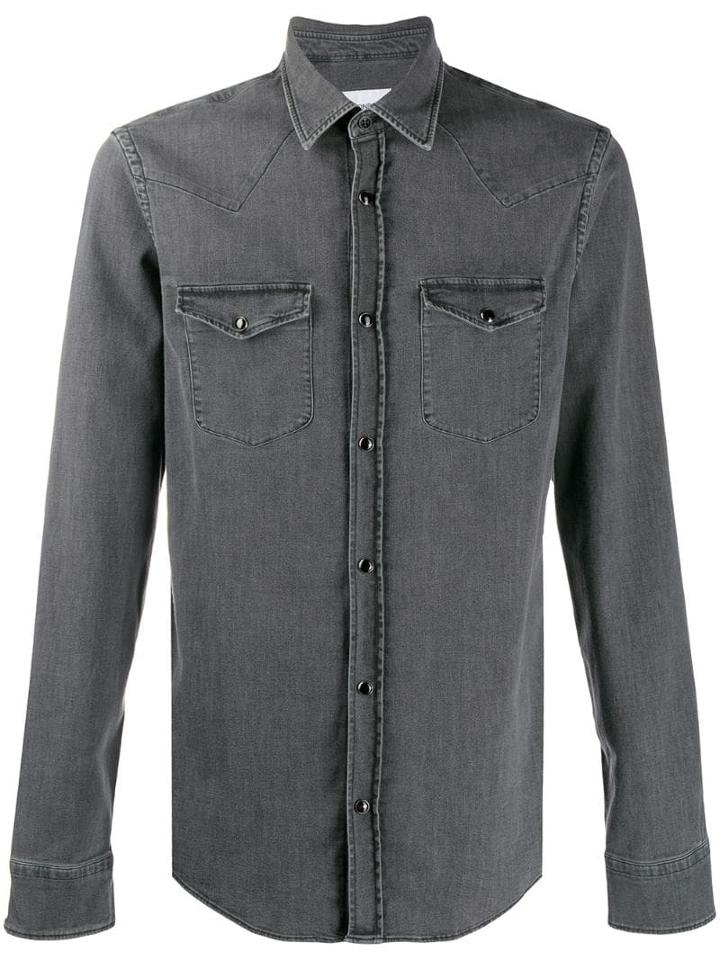 Dondup Slim-fit Denim Shirt - Black