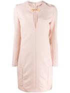 Stella Mccartney Buttoned Collar Shift Dress - Pink