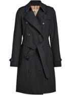 Burberry The Kensington Heritage Trench Coat - Blue