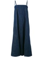 6397 - Spaghetti Strap Denim Dress - Women - Cotton - M, Blue, Cotton