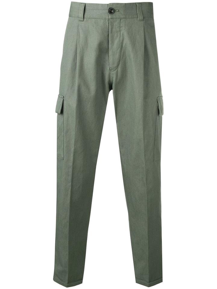 Pt01 Feather Charm Trousers - Green
