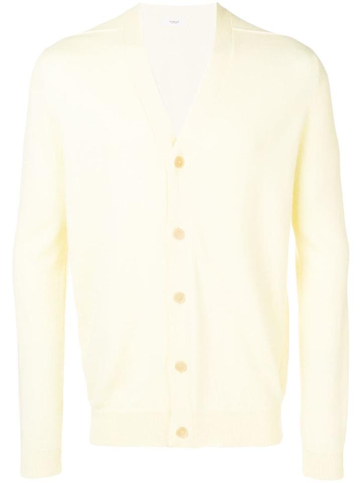Pringle Of Scotland Knitted Cashmere Cardigan - Yellow