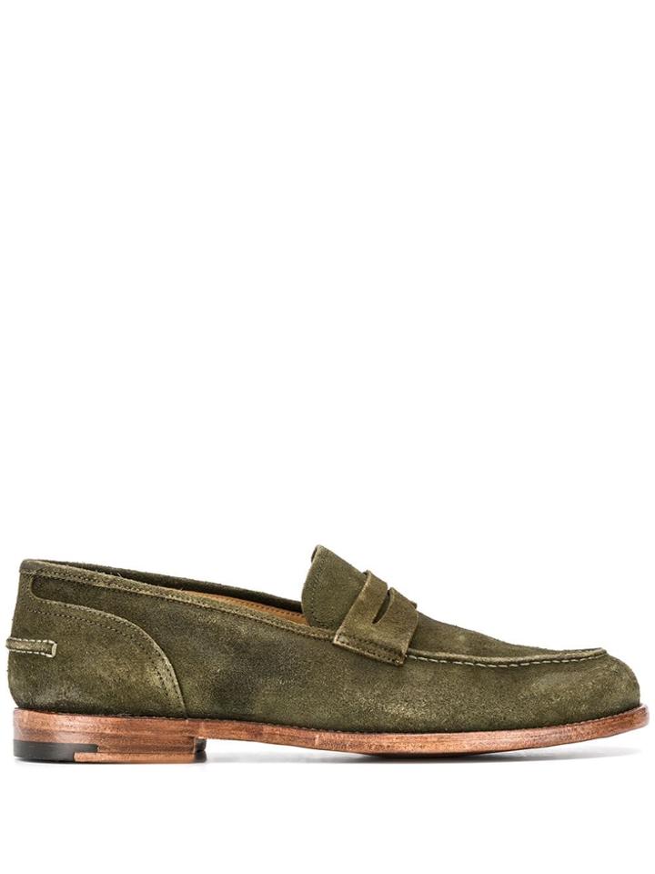 Alberto Fasciani Classic Loafers - Green