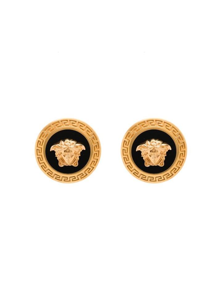 Versace Tribute Earrings - Metallic