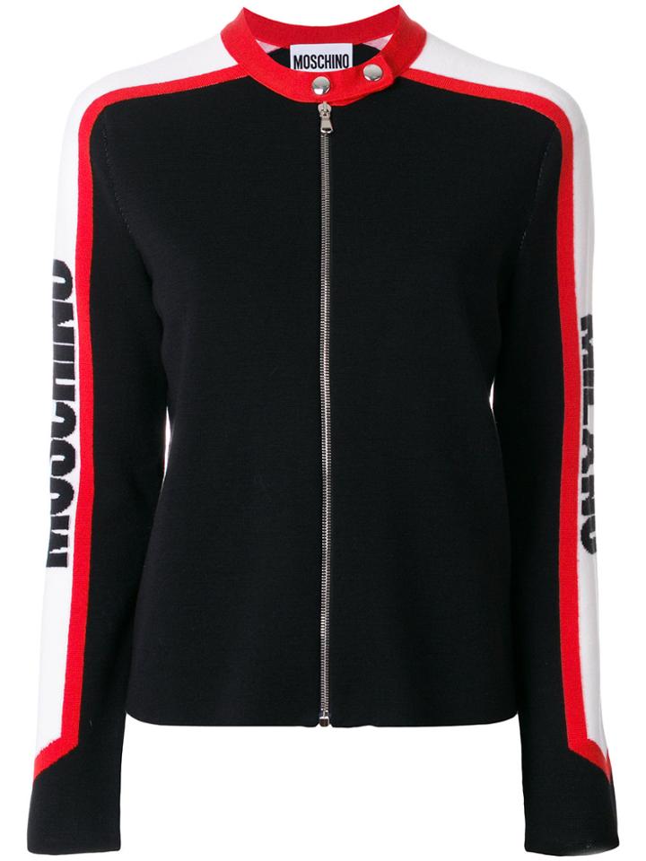 Moschino Biker Cardigan - Black