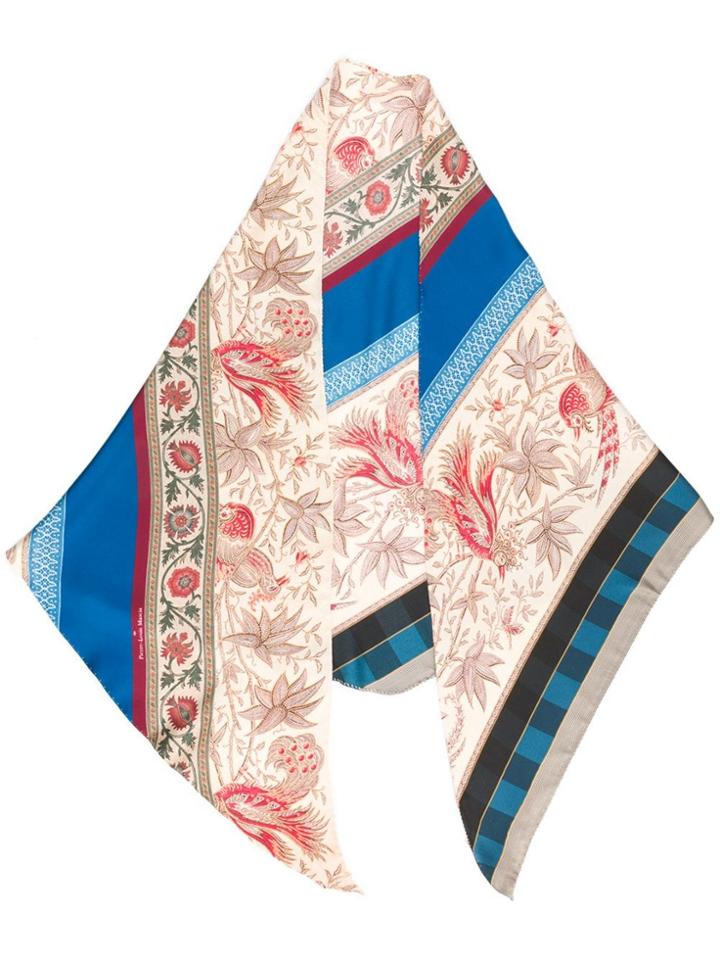 Pierre-louis Mascia Paisley Pattern Scarf - Neutrals
