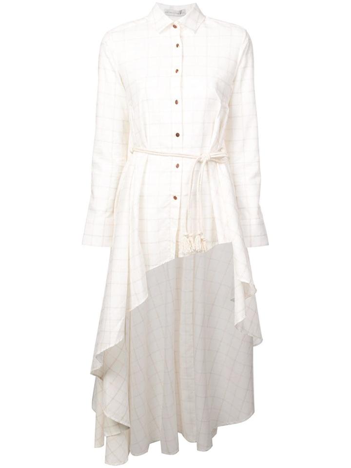 Palmer / Harding Asymmetric Button Shirt - White